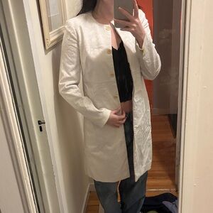 Theory Cream Trench Coat